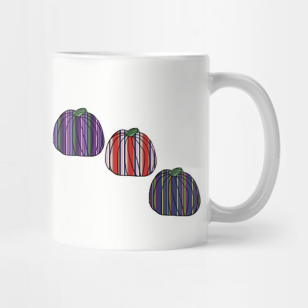 Colored Stripes Pumpkin Arc by ellenhenryart